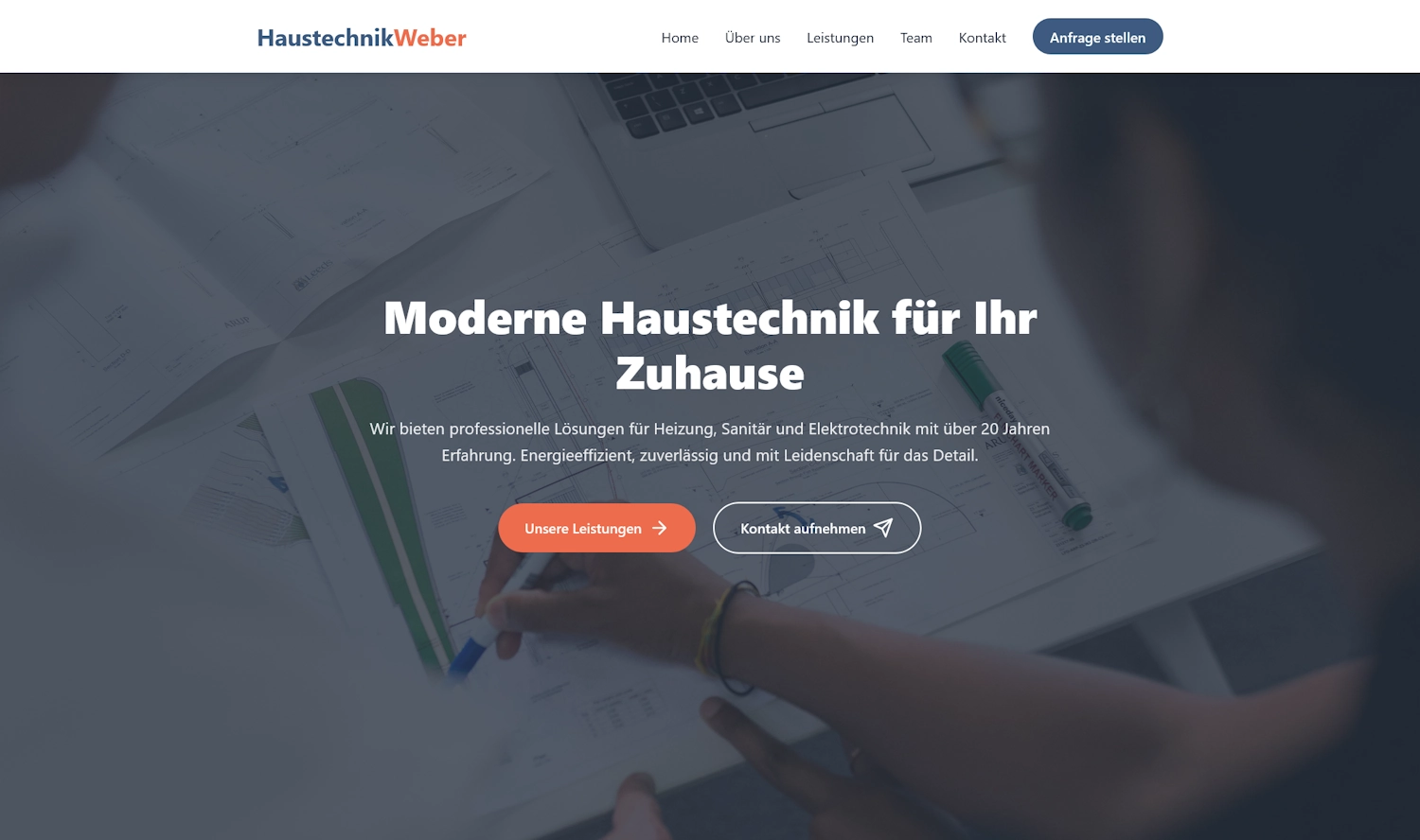 Handwerksbetrieb Website